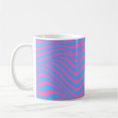 Wavy optical Illusion Pattern Koffiemok (Links)