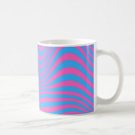Wavy optical Illusion Pattern Koffiemok