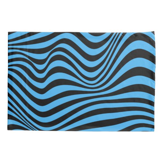 Wavy optical Illusion Pattern Kussensloop (Achterkant)