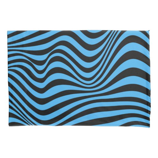 Wavy optical Illusion Pattern Kussensloop (Voorkant)