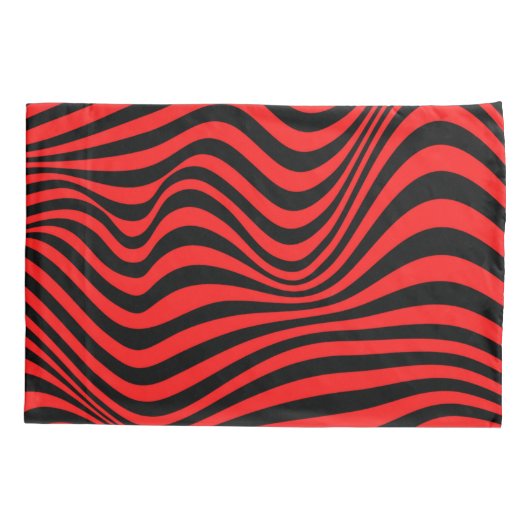 Wavy optical Illusion Pattern Kussensloop (Achterkant)