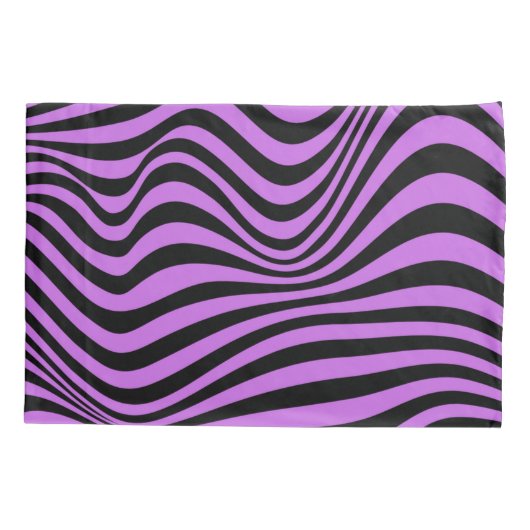 Wavy optical Illusion Pattern Kussensloop (Achterkant)