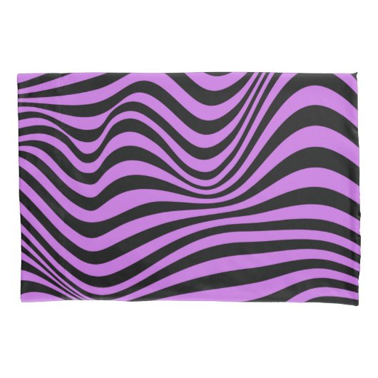 Wavy optical Illusion Pattern Kussensloop (Voorkant)