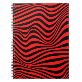 Wavy optical Illusion Pattern Notitieboek