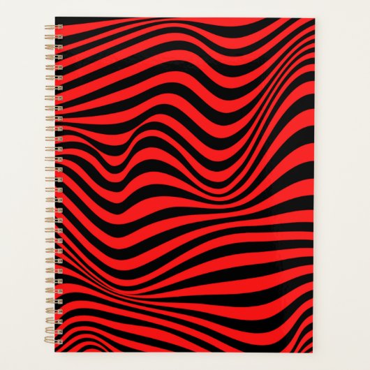 Wavy optical Illusion Pattern Planner (Voorkant)