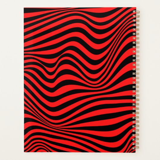 Wavy optical Illusion Pattern Planner (Achterkant)