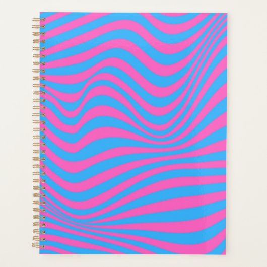 Wavy optical Illusion Pattern Planner (Voorkant)