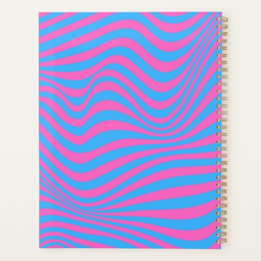 Wavy optical Illusion Pattern Planner (Achterkant)