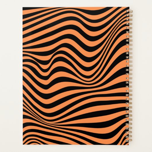 Wavy optical Illusion Pattern Planner (Achterkant)