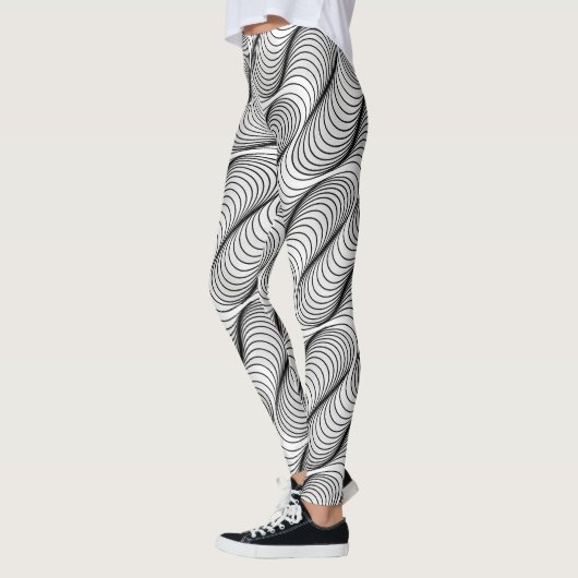 Wavy Optical Illusion Pattern | Seamless Abstract  Leggings (Links)