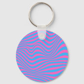 Wavy optical Illusion Pattern Sleutelhanger (Voorkant)