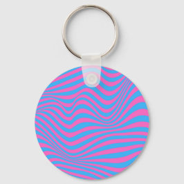 Wavy optical Illusion Pattern Sleutelhanger