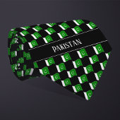 Wavy Pakistan Vlag patroon Stropdas