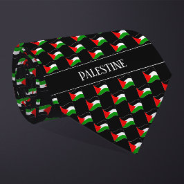 Wavy Palestina Vlag Patroon Stropdas