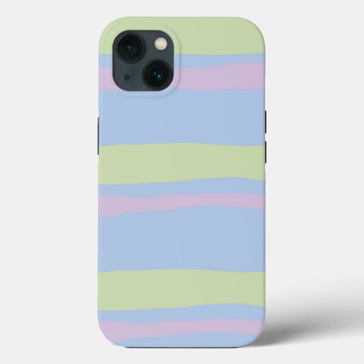Wavy Pastel Stripes | Kleurrijke aangepaste telefo Case-Mate iPhone Case (Achterkant)