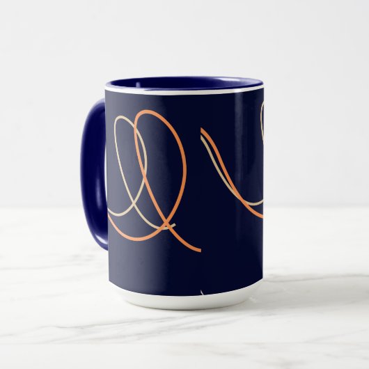 Wavy Pattern Mug Mok (Voorkant links)