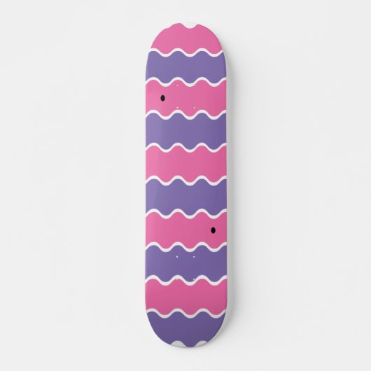 Wavy Pattern Persoonlijk Skateboard (Voorkant)