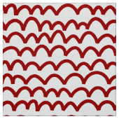 Wavy Pattern - Ruby Red on White Stof (Swatch)