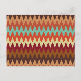 Wavy Pattern Sedona Southwest Briefkaart