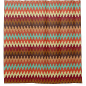 Wavy Pattern Sedona Southwest Douchegordijn (Voorkant)