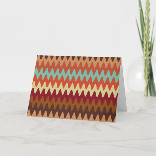 Wavy Pattern Sedona Southwest Kaart (Voorkant)