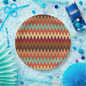 Wavy Pattern Sedona Southwest Paper Borden Papieren Bordje (Feest)