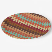 Wavy Pattern Sedona Southwest Paper Borden Papieren Bordje (Gekanteld)