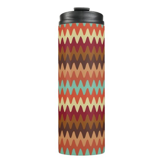 Wavy Pattern Sedona Southwest Thermal Tumbler Thermosbeker (Voorkant)