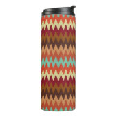 Wavy Pattern Sedona Southwest Thermal Tumbler Thermosbeker (Gedraaid links)