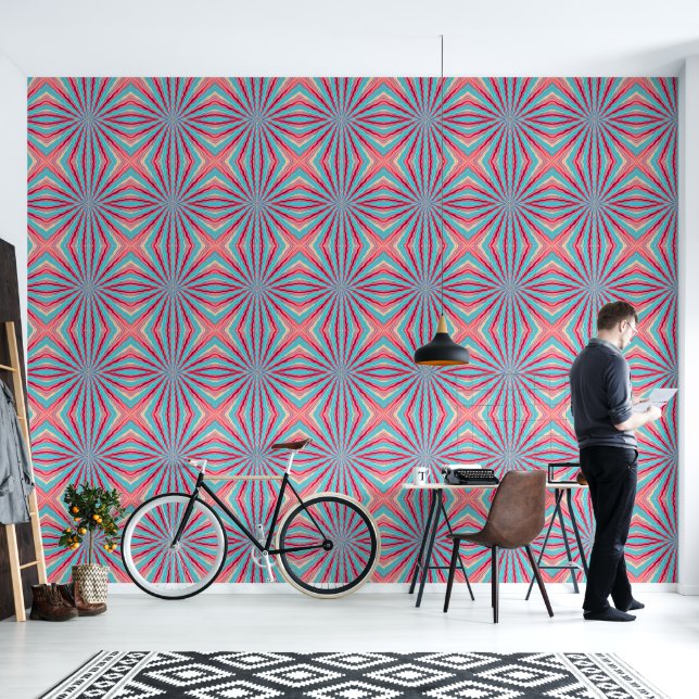 Wavy Perspective Behang (Woonkamer)