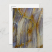Wavy Petrified Wood Briefkaart (Voorkant / Achterkant)