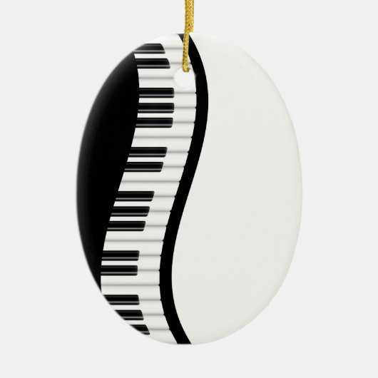 Wavy Piano Keyboard Ornament (Voorkant)