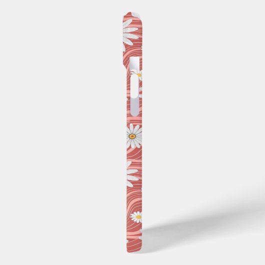 Wavy Pink Daisies Case-Mate iPhone Case (Achterkant / Links)