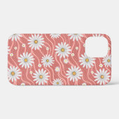Wavy Pink Daisies Case-Mate iPhone Case (Achterkant (horizontaal))
