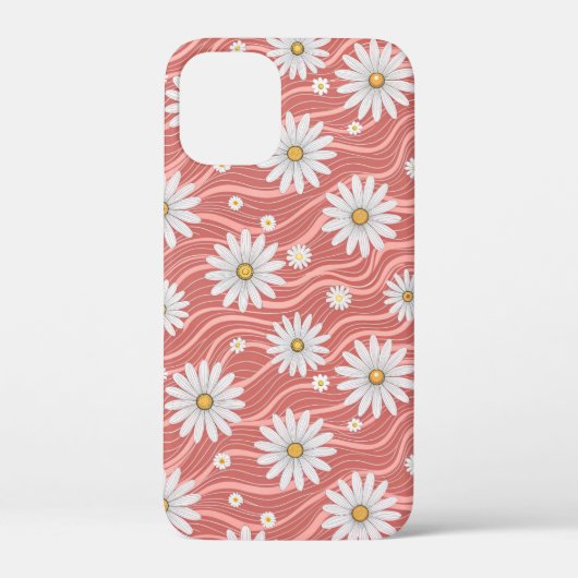 Wavy Pink Daisies Case-Mate iPhone Case (Achterkant)
