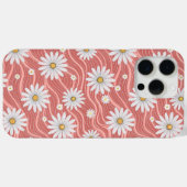 Wavy Pink Daisies Case-Mate iPhone Case (Achterkant (horizontaal))