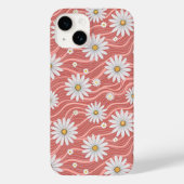 Wavy Pink Daisies Case-Mate iPhone Case (Achterkant)