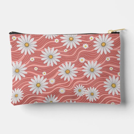 Wavy Pink Daisies Etui (Achterkant)