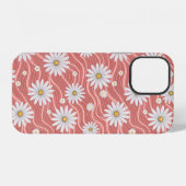 Wavy Pink Daisies iPhone Hoesje (Achterkant horizontaal)