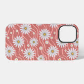 Wavy Pink Daisies iPhone Hoesje (Achterkant horizontaal)