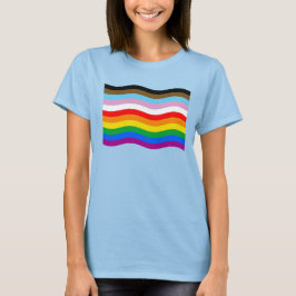 Wavy Progress Pride Striped T-Shirt