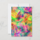 Wavy Psychedelic Blank Invitation Kaart (Voorkant)