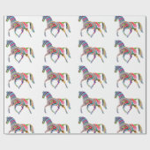 WAVY RAINBOW HORSE CADEAUPAPIER (Vlak)