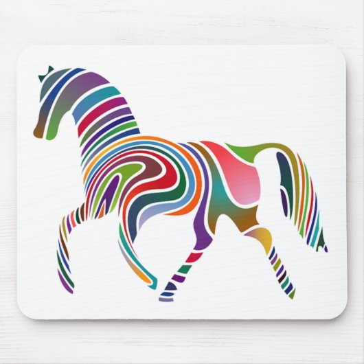 WAVY RAINBOW HORSE MUISMAT (Voorkant)
