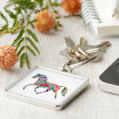WAVY RAINBOW HORSE SLEUTELHANGER (Zijkant)