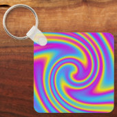 wavy rainbow sleutelhanger (Voorkant)
