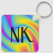 wavy rainbow sleutelhanger (Achterkant)