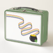 Wavy Rainbow Stripes Leading to Pot of Gold (Voorkant)