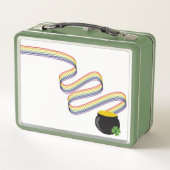 Wavy Rainbow Stripes Leading to Pot of Gold (Achterkant)