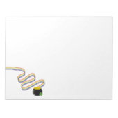 Wavy Rainbow Stripes Leading to Pot of Gold Notitieblok (Voorkant)